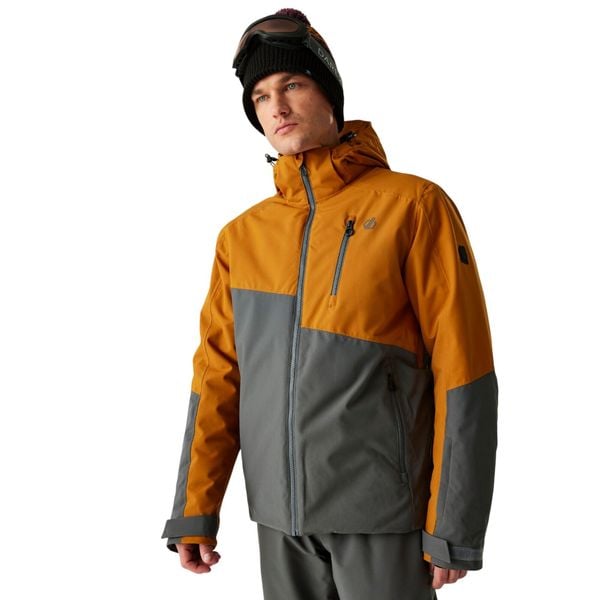 Męska Kurtka Narciarska Halfpipe III. Brązowe kurtki męskie Dare 2b, na zimę, m, bez wzorów, z materiału, z kapturem. Za 381.99 zł.
