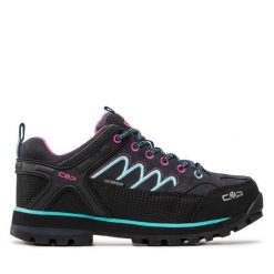 Trekkingi CMP. Czarne obuwie sportowe damskie CMP, bez wzorów, trekkingowe. Za 299.99 zł.