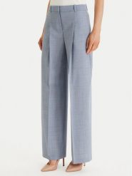 BOSS Spodnie materiałowe Tiana 4 50554965 Granatowy Regular Fit. Niebieskie spodnie materiałowe damskie Boss, bez wzorów, z materiału. Za 1,249.00 zł.