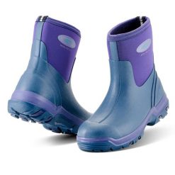 Damskie buty gumowe Grubs Boots Midline Mid Height. Fioletowe obuwie sportowe damskie GRUBS, bez wzorów, z bawełny. Za 406.00 zł.