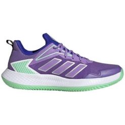 Buty sportowe adidas Defiant Speed Clay fioletowe damskie. Fioletowe obuwie sportowe damskie Adidas, bez wzorów, z materiału. W wyprzedaży za 467.85 zł.