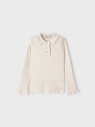 Mayoral Bluzka 4.194 Écru Regular Fit. Bluzki dla dziewczynek Mayoral, bez wzorów, z syntetyku, bez ramiączek. Za 139.99 zł.