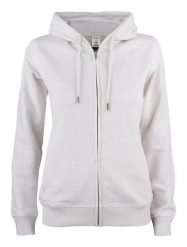 Clique Premium OC Hoody Full Zip Women – damska bluza z kapturem. Szare bluzy damskie CLIQUE, xs, bez wzorów, z bawełny, z kapturem. Za 294.72 zł.