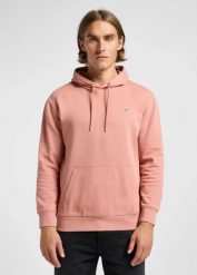 LEE MĘSKA BLUZA Z KAPTUREM LEE PLAIN HOODIE SEPIA 112363883. Brązowe bluzy męskie Lee, l, bez wzorów, z kapturem. Za 179.99 zł.