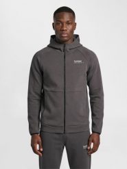 Bluza z kapturem Hummel Tech Fleece Regular. Brązowe bluzy damskie Hummel, xl, bez wzorów, z bawełny, z kapturem. Za 260.00 zł.