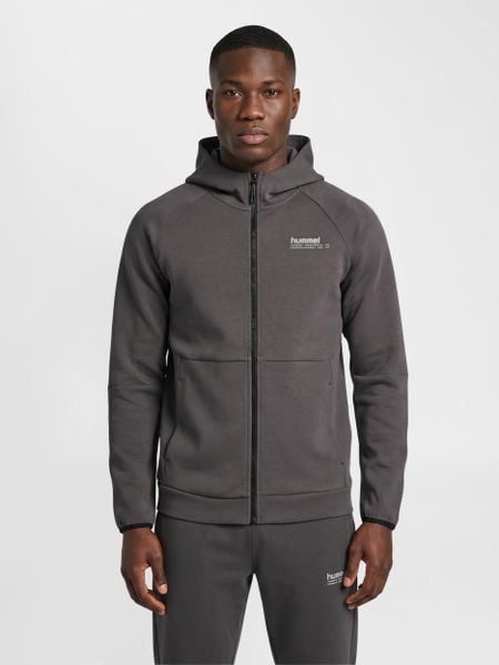 Bluza z kapturem Hummel Tech Fleece Regular. Brązowe bluzy damskie Hummel, xl, bez wzorów, z bawełny, z kapturem. Za 260.00 zł.