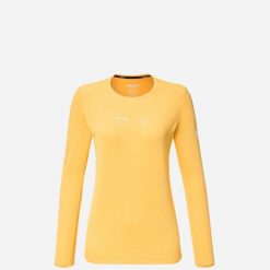 Koszulka damska z długim rękawem Millet Intense Ts Ls W Active Fit. Żółte t-shirty damskie Millet, s, bez wzorów, z materiału, bez kołnierzyka. Za 259.00 zł.