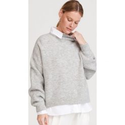 Sweter z półgolfem - Jasny szary. Szare swetry damskie Reserved, l, bez wzorów, bez kołnierzyka, bez ramiączek, bez kaptura. Za 99.99 zł.