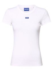 HUGO BLUE Koszulka - Easy Tee_B Kobiety Bawełna biały, S. Białe t-shirty damskie HUGO BLUE, s, bez wzorów, z bawełny, bez kołnierzyka. Za 209.95 zł.