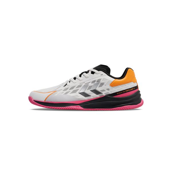 Buty halowe Hummel Topflight Pro. Białe obuwie sportowe damskie Hummel, bez wzorów, do piłki ręcznej. W wyprzedaży za 490.50 zł.