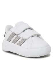 Adidas Sneakersy Grand Court 2.0 Cf I ID5274 Biały. Białe buty sportowe dziewczęce Adidas, bez wzorów, ze skóry, bez zapięcia. Za 119.99 zł.