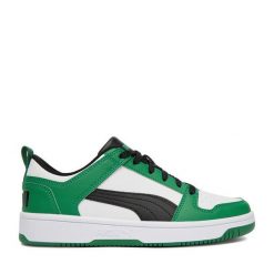 Sneakersy Puma. Zielone trampki i tenisówki chłopięce Puma, bez wzorów, bez zapięcia. Za 249.99 zł.