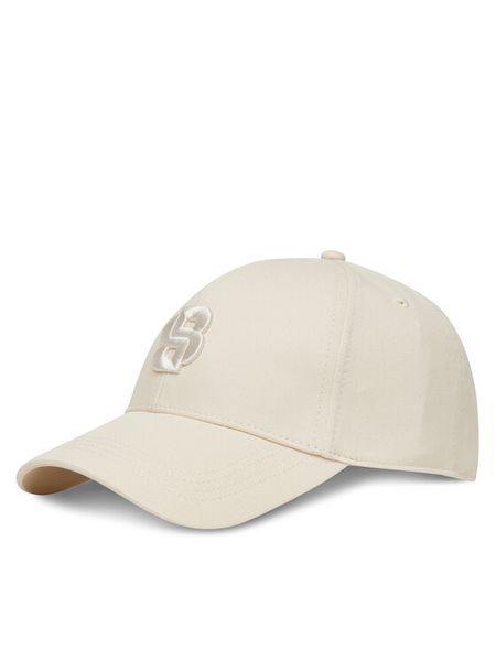 BOSS Czapka z daszkiem Zed 50533299 Biały. Białe rękawiczki męskie Boss, bez wzorów, z bawełny. Za 129.99 zł.