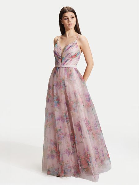 Hey Kyla Sukienka wieczorowa 5AG045HK Różowy Slim Fit. Czerwone sukienki damskie Hey Kyla, bez wzorów, z syntetyku, wizytowe, bez kołnierzyka, bez ramiączek. Za 789.99 zł.