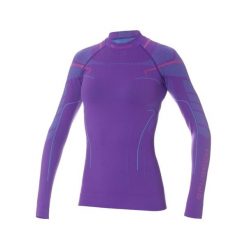 Termoaktywna damska bluza narciarska Brubeck Thermo. Fioletowe bluzy damskie Brubeck, na zimę, m, bez wzorów, z dzianiny, bez kaptura. Za 189.99 zł.