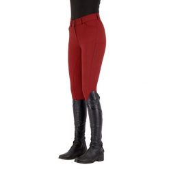 Damskie spodnie jeździeckie o pełnej przyczepności Euro-Star Arista Fashion Diam. Czerwone spodnie materiałowe damskie EURO-STAR, s, bez wzorów. Za 769.50 zł.