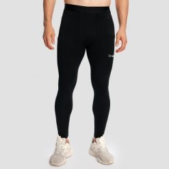 Legginsy męskie sporty walki slim czarne Combat. Czarne legginsy sportowe męskie GYMBEAM, l, bez wzorów, z elastanu, na fitness i siłownię. Za 127.90 zł.