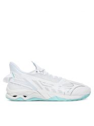 Mizuno Buty halowe Wave Mirage 5 X1GB2350 Biały. Białe obuwie sportowe damskie Mizuno, bez wzorów, ze skóry. Za 489.99 zł.