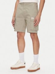 Calvin Klein Jeans Szorty materiałowe J30J327376 Zielony Regular Fit. Zielone szorty męskie Calvin Klein Jeans, m, bez wzorów, z bawełny. Za 219.99 zł.