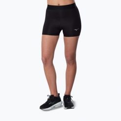 Spodenki do biegania damskie Mizuno Core Impulse Short. Czarne szorty sportowe damskie Mizuno, bez wzorów, sportowe, do biegania. Za 169.99 zł.