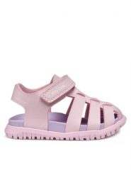 Geox Sandały B Sandal Fusbetto B556BA 000BC C8004 Różowy. Czerwone sandały dziewczęce Geox, ze skóry, bez zapięcia. Za 129.99 zł.