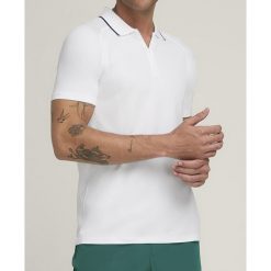 Koszulka męska Wilson Team Seamless Polo 2.0. Białe koszulki polo męskie Wilson, m, bez wzorów, sportowe, bez ramiączek. Za 312.00 zł.