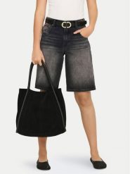 ONLY Szorty jeansowe Mate Reg 15340976 Czarny Regular Fit. Czarne szorty damskie Only, s, bez wzorów, z bawełny. Za 189.99 zł.