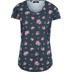 Shirt bawełniany z nadrukiem bonprix nocny niebieski z nadrukiem. T-shirty damskie marki bonprix. Za 34.99 zł.