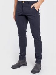 Blend Spodnie materiałowe Natan 20703472 Granatowy Regular Fit. Niebieskie spodnie materiałowe męskie Blend, m, bez wzorów, z bawełny. Za 169.99 zł.