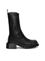 Dr. Martens Botki Maybole Hi Square DM41993001 Czarny. Czarne botki damskie Dr. Martens, bez obcasa, na płaskiej podeszwie, bez zapięcia. Za 1,079.00 zł.