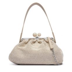 Torebka Weekend Max Mara. Brązowe torebki do ręki damskie Weekend Max Mara, bez wzorów, wizytowe, bez dodatków. Za 1,579.00 zł.