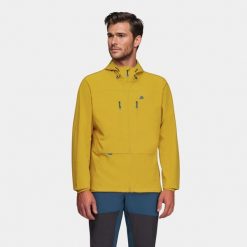 Kurtka męska softshell Alpinus Pourri. Żółte kurtki sportowe męskie Alpinus, m, bez wzorów, z softshellu, trekkingowe. Za 299.00 zł.