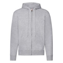 Męska Kurtka Z Kapturem Classic Heather. Szare kurtki męskie Fruit of the Loom, m, bez wzorów, sportowe, z kapturem. Za 127.99 zł.