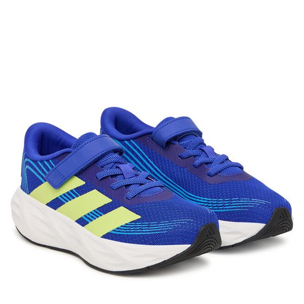 Sneakersy adidas. Niebieskie trampki i tenisówki chłopięce Adidas, bez wzorów, bez zapięcia. Za 161.99 zł.