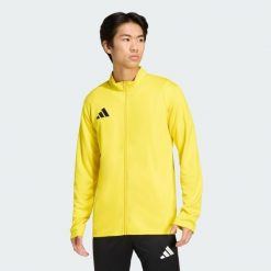 Bluza dresowa Entrada26. Czarne bluzy sportowe męskie Adidas, bez wzorów, z dresówki, bez kaptura, do piłki nożnej, climacool (adidas). Za 121.99 zł.