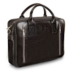 Torba męska skórzana Tizano TM08 czekolada. Czarne torby na laptopa męskie TIZANO, bez wzorów, z materiału. Za 434.00 zł.