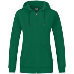 Kurtka damska Jako Organic. Zielone kurtki damskie Jako, m, bez wzorów, z bawełny, z kapturem. Za 366.00 zł.