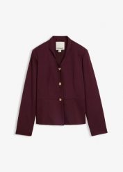 Żakiet z kołnierzem kielichowym. Czerwone żakiety damskie bonprix, bez wzorów, eleganckie. Za 219.99 zł.