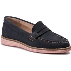 Mokasyny FILIPE - 8735 Nb Marinho 258. Niebieskie mokasyny damskie Filipe, bez wzorów, z materiału, bez obcasa, bez zapięcia. W wyprzedaży za 189.00 zł.