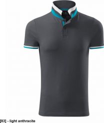 MALFINI Collar Up 256 - ADLER - Koszulka polo męska, 215 g/m, 100% bawełna, - light anthracite 3XL. Koszulki polo męskie Malfini, m, bez wzorów, z bawełny, bez ramiączek. Za 91.48 zł.