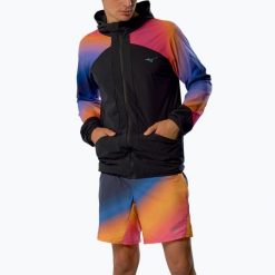 Kurtka do biegania męska Mizuno Active Alpha Hodded. Czarne kurtki męskie Mizuno, m, bez wzorów, sportowe, bez kaptura. Za 269.99 zł.