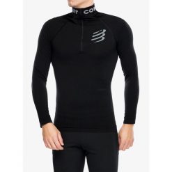 Bluza termoaktywna unisex Compressport 3D Thermo HZ LS Top. Czarne bielizna termoaktywna męska Compressport, l. Za 602.99 zł.