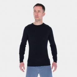 Bluza merino męska Inov-8 Merino Long Sleeve T-Shirt. Niebieskie bluzy męskie Inov-8, m, bez wzorów, z wełny, bez kaptura, trekkingowe. Za 335.99 zł.