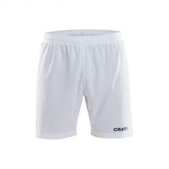 Spodnie treningowe męskie Craft Pro Control. Białe krótkie spodenki sportowe męskie Craft, m, bez wzorów, na fitness i siłownię. Za 159.00 zł.