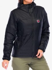 Kurtka ocieplana damska Fjallraven Expedition X-latt Hoodie. Czarne kurtki damskie Fjällräven, na zimę, m, bez wzorów, z poliamidu, bez kaptura. Za 819.49 zł.