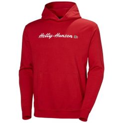 Bluza Helly Hansen Core Graphic. Czerwone bluzy męskie Helly Hansen, m, bez wzorów, bez kaptura. Za 368.00 zł.
