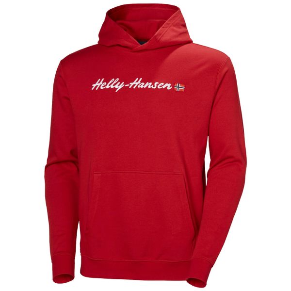 Bluza Helly Hansen Core Graphic. Czerwone bluzy męskie Helly Hansen, m, bez wzorów, z kapturem. Za 349.00 zł.