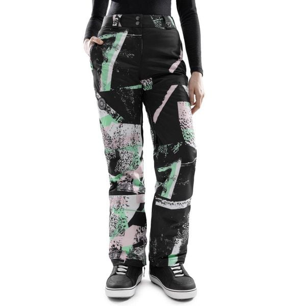 Spodnie snowboardowe damskie P1-W Groot. Brązowe spodnie materiałowe damskie SIROKO, na zimę, l, bez wzorów, z elastanu, sportowe, narciarskie. Za 508.00 zł.