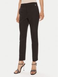 Liu Jo Spodnie materiałowe CA4201 T2200 Czarny Regular Fit. Czarne spodnie materiałowe damskie Liu Jo, bez wzorów, z materiału. Za 399.99 zł.