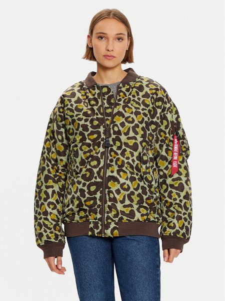 Alpha Industries Kurtka bomber 108010C Zielony Regular Fit. Zielone kurtki damskie Alpha Industries, s, bez wzorów, z syntetyku, bez kaptura. Za 489.99 zł.